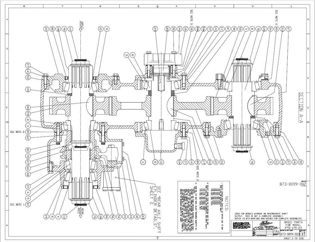 Parts Manual for Fabco-PTO-175-23